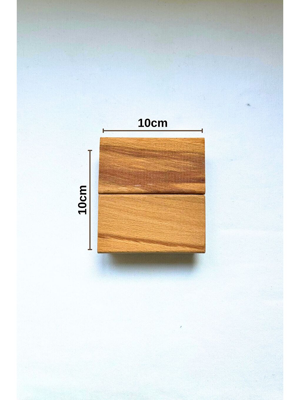 Renksiz Leftover - 4’lü Ham Masif Ahşap El Yapımı Bardak Altığı Seti-2