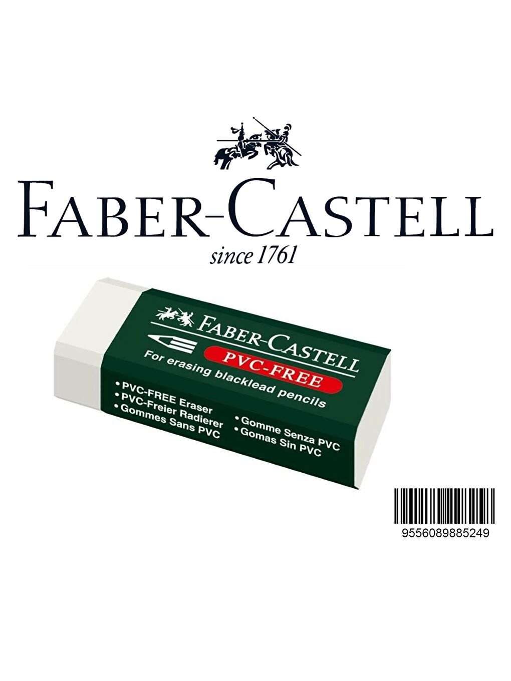 FABER CASTELL Beyaz Orta Boy Pvc Free Beyaz Silgi No:24 1 Adet