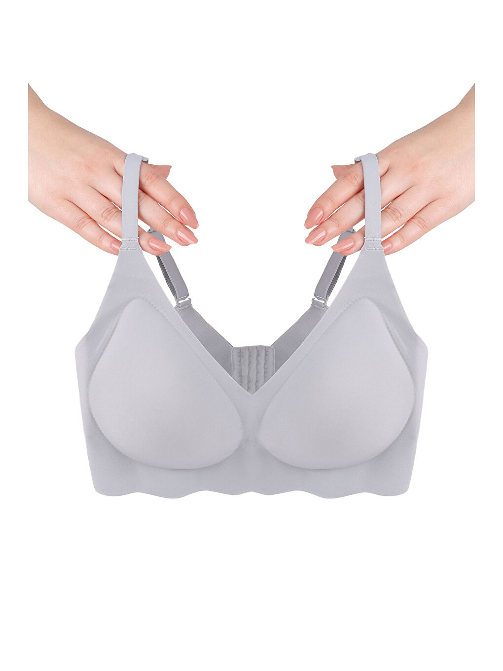 Mavi Balensiz Lazer Dikişsiz Görünmez Çıkarılabilir Pedli Sütyen