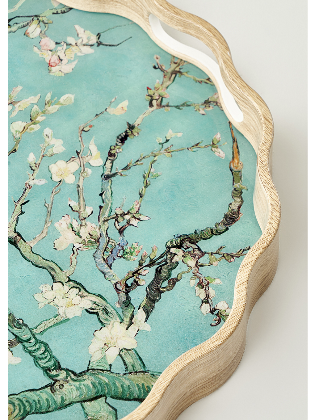 Van Gogh Almond Blossom Dekoratif Tepsi Turkuaz (34x4 Cm)-2