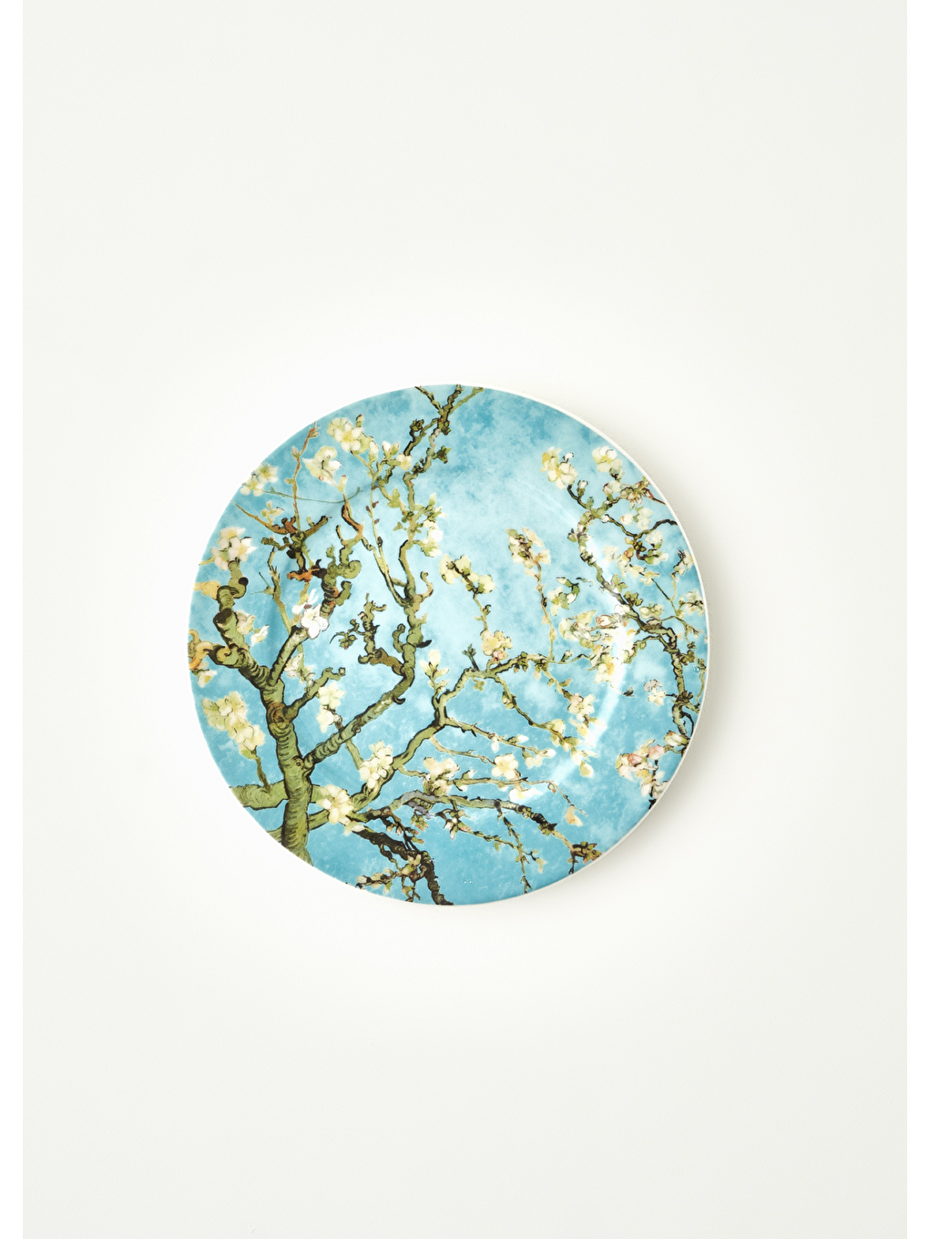 Van Gogh Almond Blossom Porselen Pasta Tabağı Turkuaz (19 Cm)