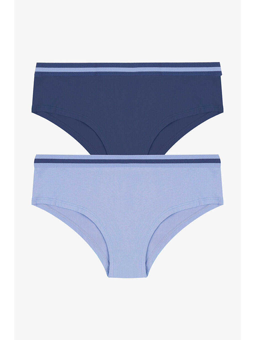 Yeşil Kadın İkili Pamuklu Şardon Lastikli Hipster Külot