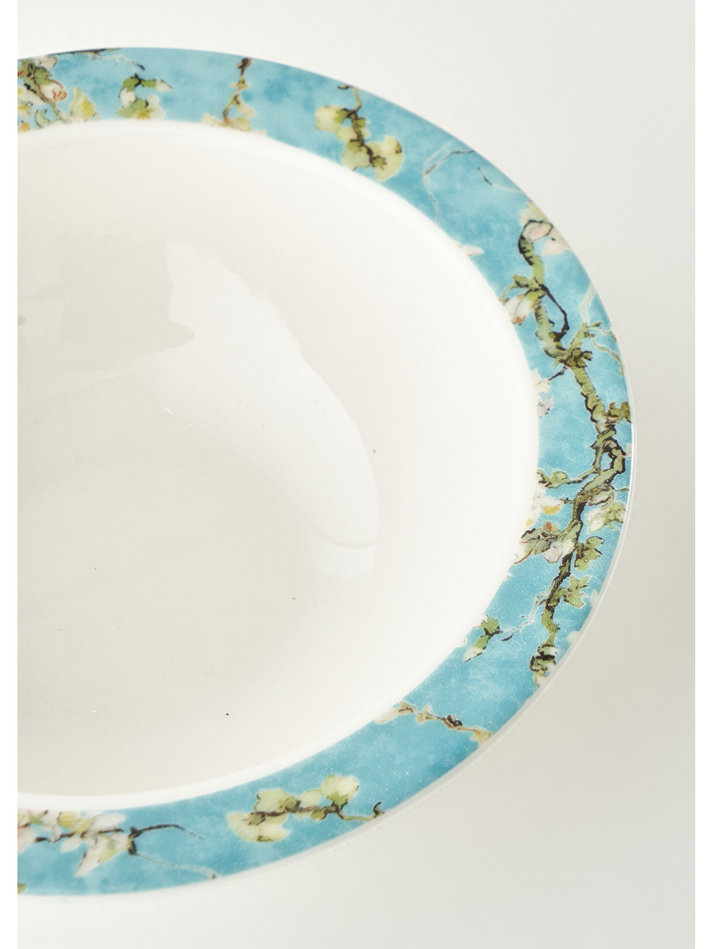 Van Gogh Almond Blossom Porselen Çorba Kasesi Turkuaz (16 Cm)-1