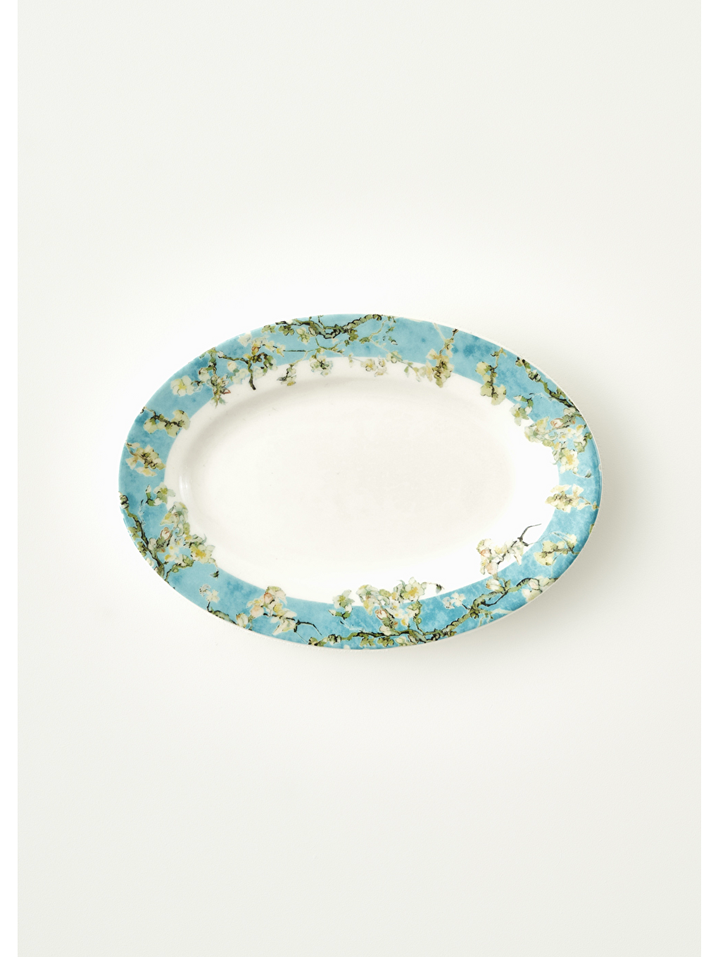 Van Gogh Almond Blossom Porselen Sunum Tabağı Turkuaz (20 Cm)