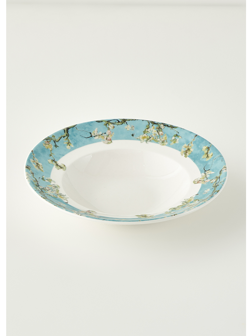 Van Gogh Almond Blossom Porselen Makarna Tabağı Turkuaz (27 Cm)