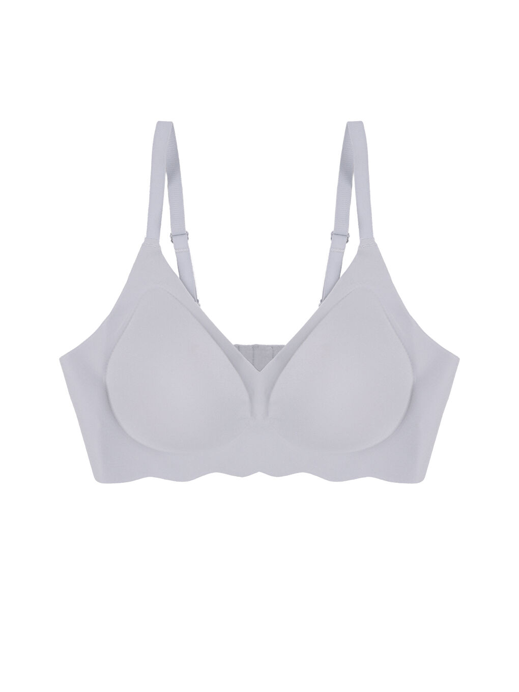 Mavi Balensiz Lazer Dikişsiz Görünmez Çıkarılabilir Pedli Sütyen-2