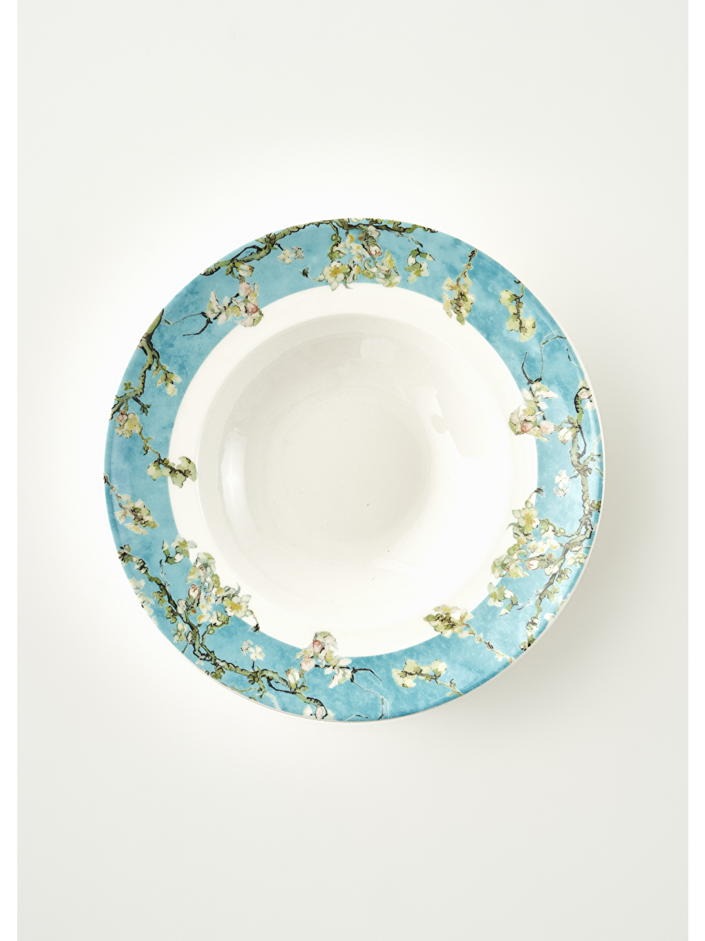 Van Gogh Almond Blossom Porselen Makarna Tabağı Turkuaz (27 Cm)-3