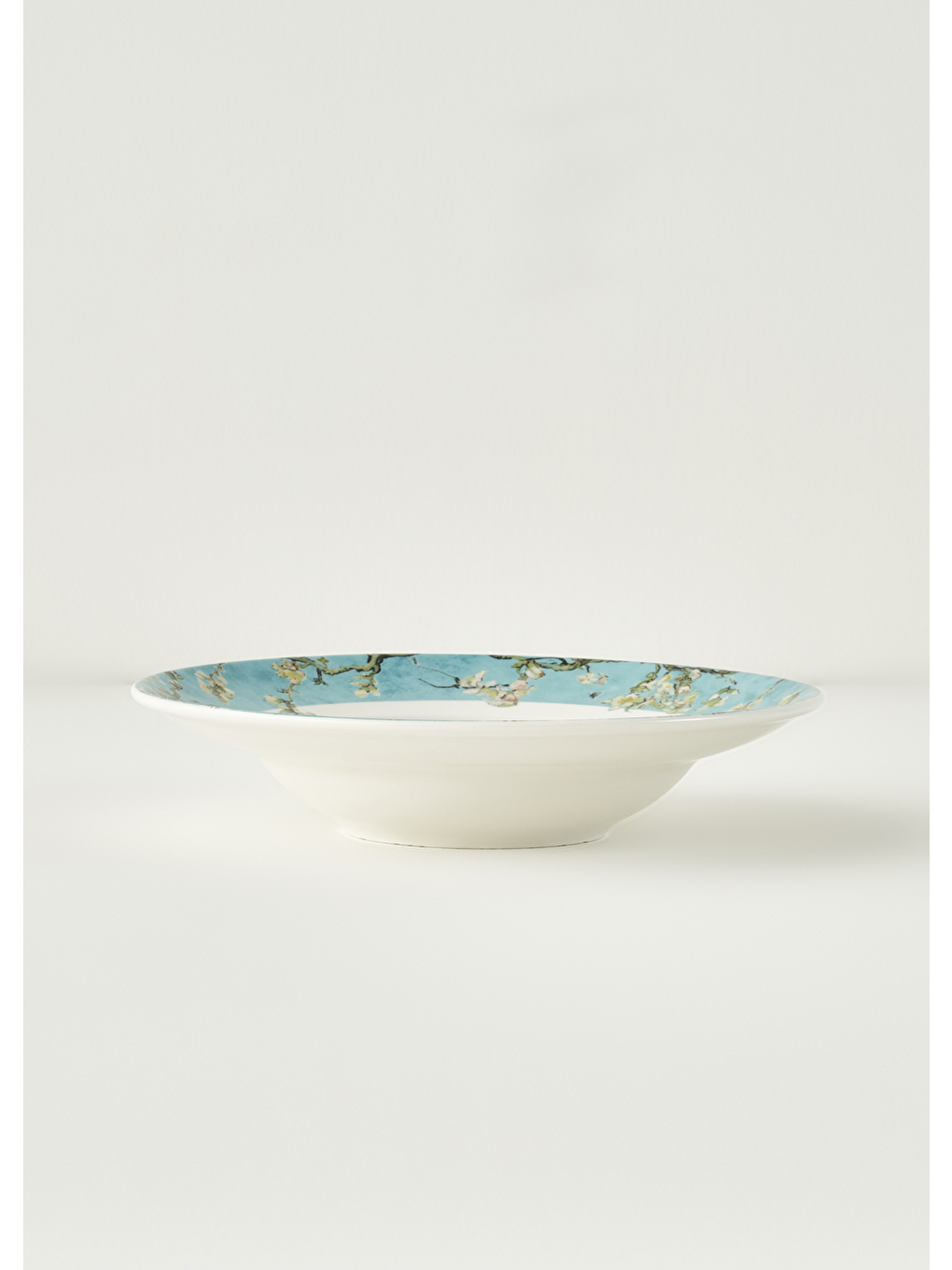 Van Gogh Almond Blossom Porselen Makarna Tabağı Turkuaz (27 Cm)-5