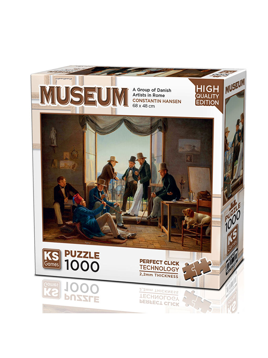 KS GAMES Renksiz Puzzle 1000 Parça A Group of Danish Artists in Rome 20660