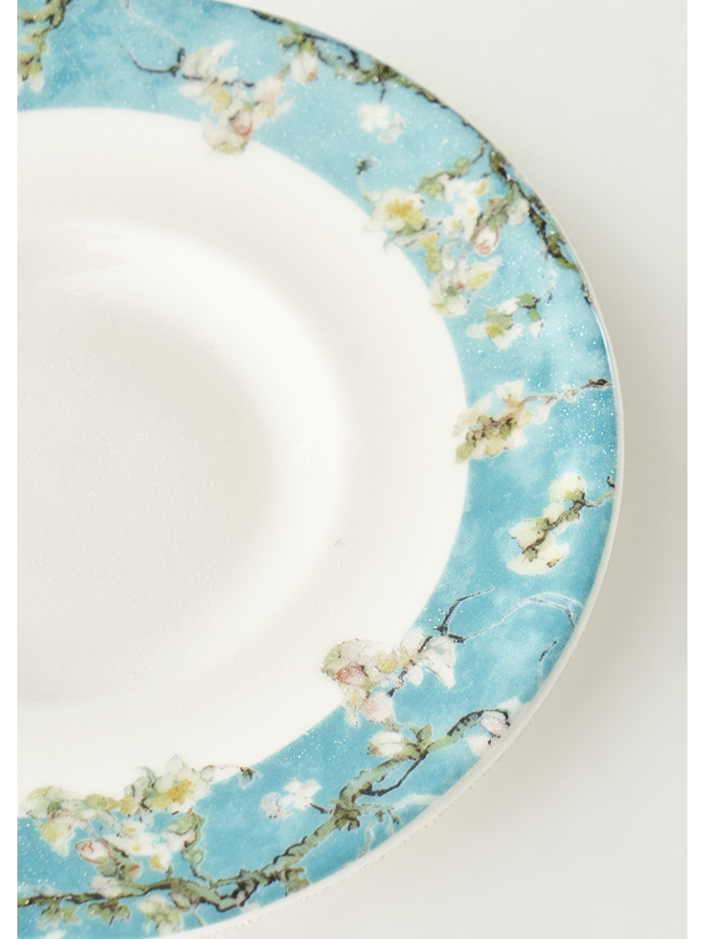 Van Gogh Almond Blossom 6'lı Çay Tabağı Turkuaz (12 Cm)-3