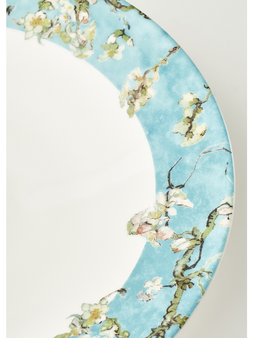 Van Gogh Almond Blossom Porselen Salata Kasesi Turkuaz (29 Cm)-5