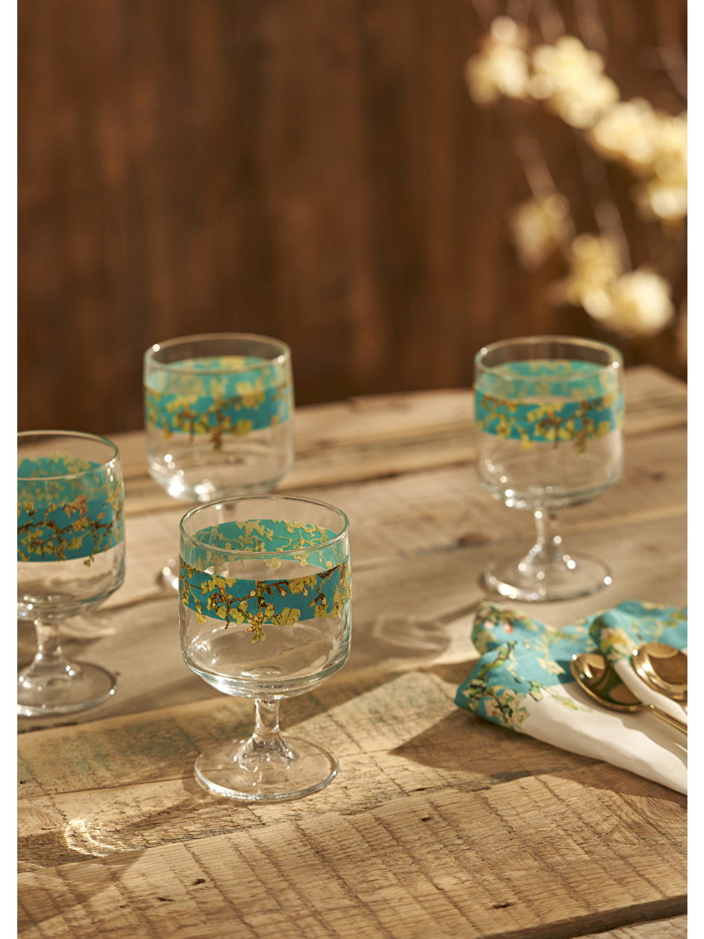 Van Gogh Almond Blossom Cup 4’lü Turkuaz (300 Cc)-2