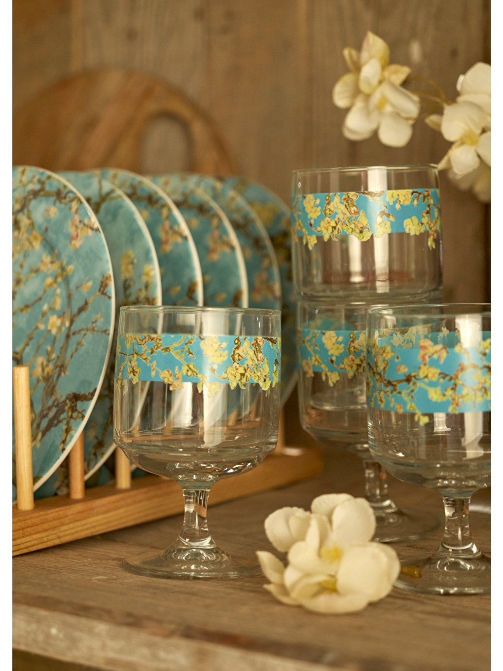 Van Gogh Almond Blossom Cup 4’lü Turkuaz (300 Cc)-3