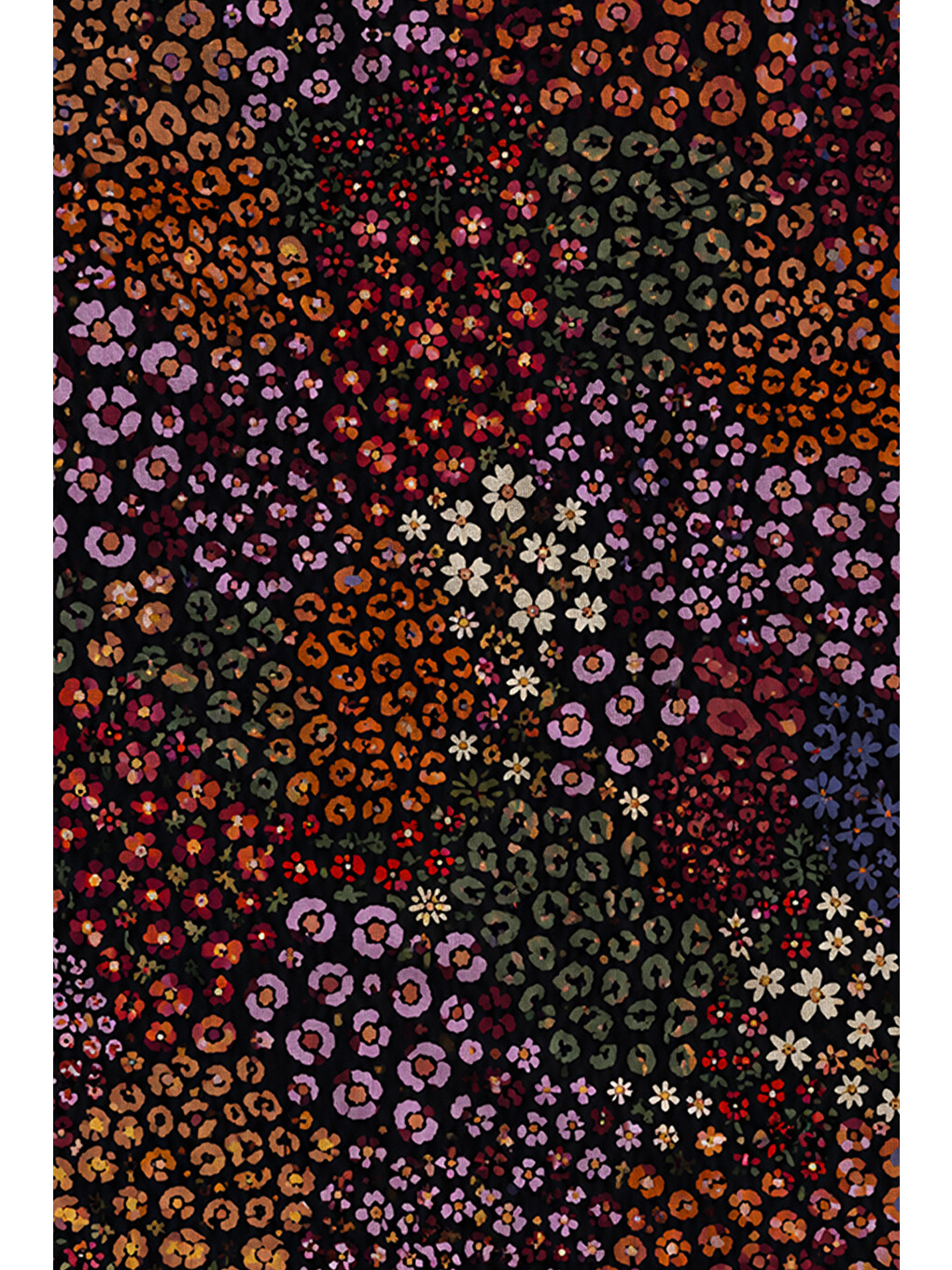 Pembe Modern Soyut Renkli Nokta Mozaik Desenli 70x150 Plaj Havlusu - Dijital Baskılı Banyo Havlusu-2