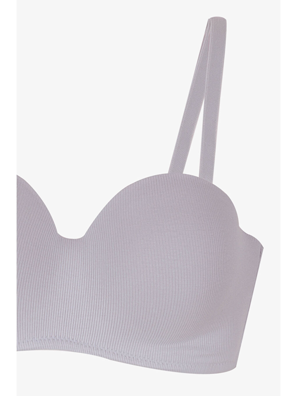 Kahverengi Kadın Fitilli Straplez Sütyen-2