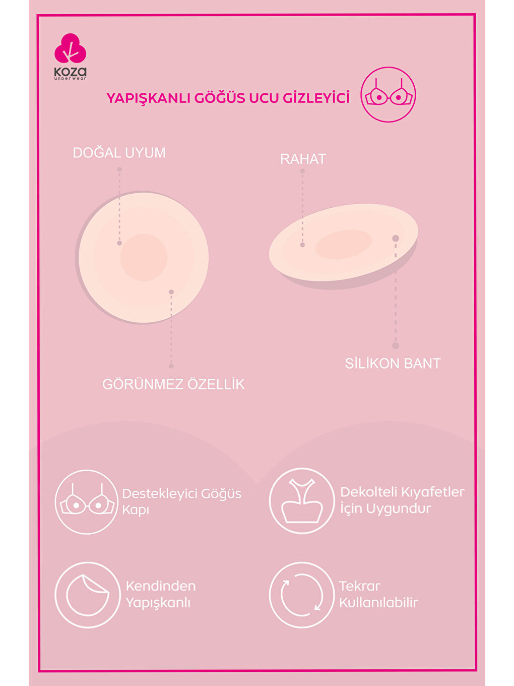 Ekru Göğüs Ucu Gizleyici-5