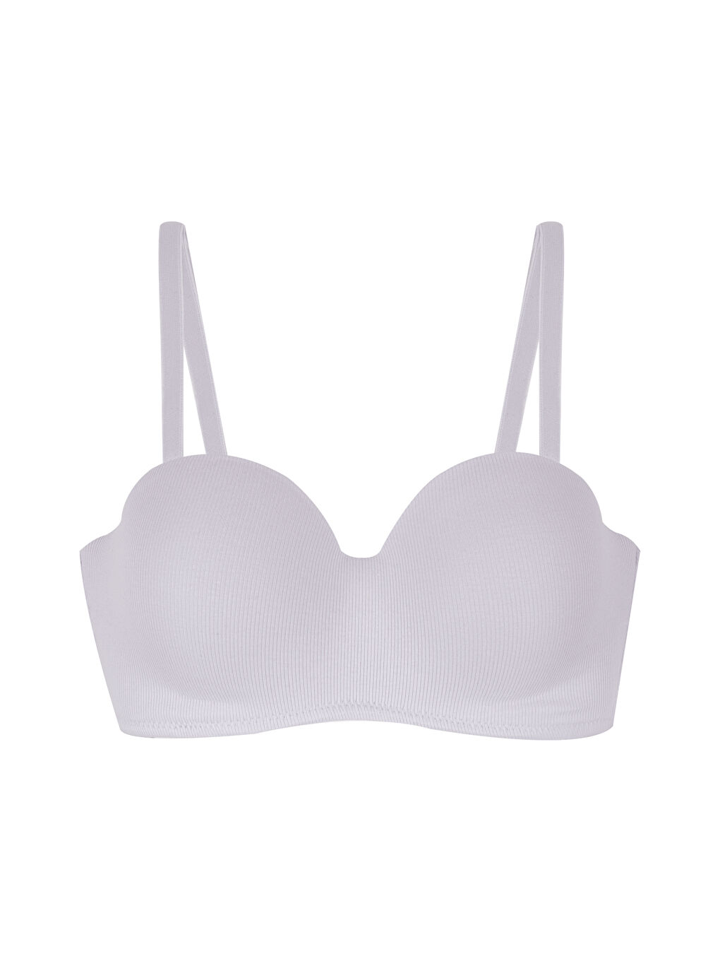 Ekru Kadın Fitilli Straplez Sütyen