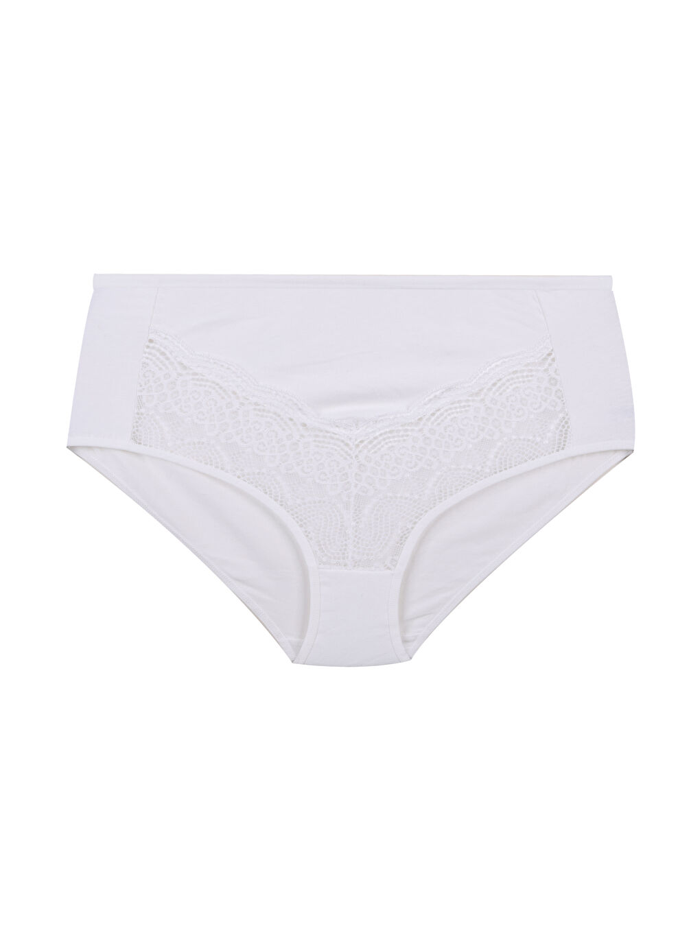 Lila Kadın 3'lü Geniş Kenarlı Dantelli Pamuklu Fitilli Külot-2