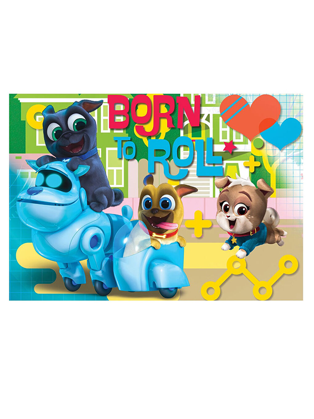 KS GAMES Renksiz Puppy Dog Pals Puzzle 50 Parça PDP709 - 1