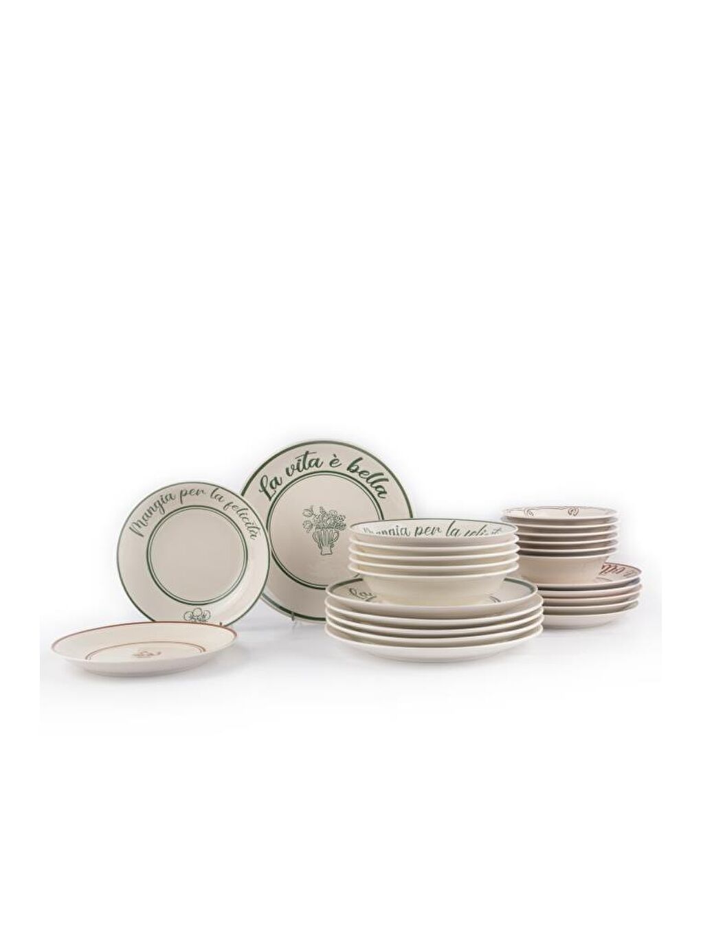 Bej La Dolce Vita 24 Parça 6 Kişilik Yemek Takımı-2