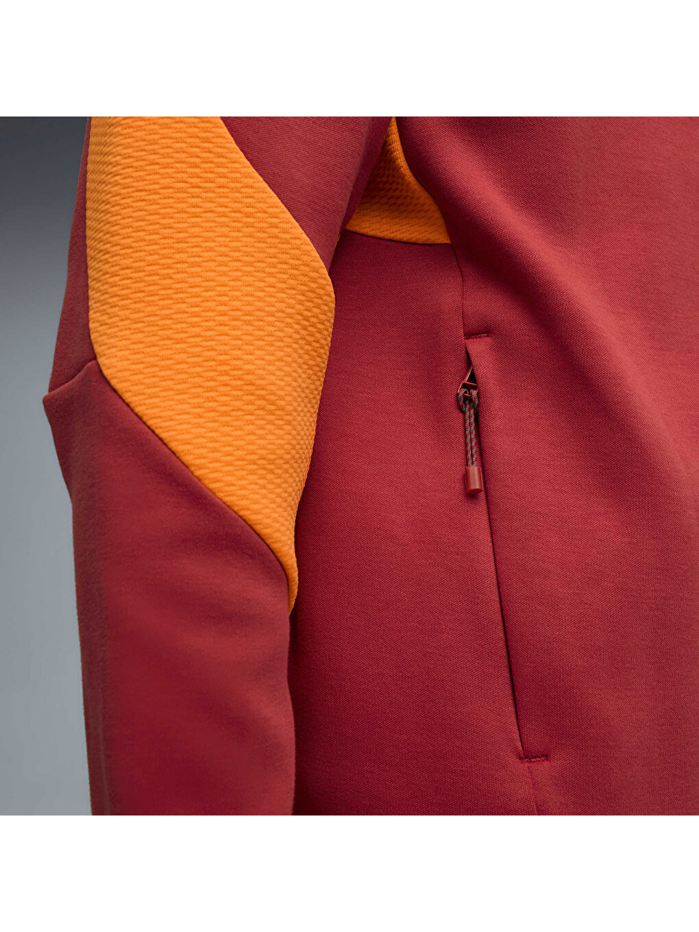 Kırmızı GALATASARAY EVOSTRIPE Erkek Kapüşonlu Fermuarlı Sweatshirt-1