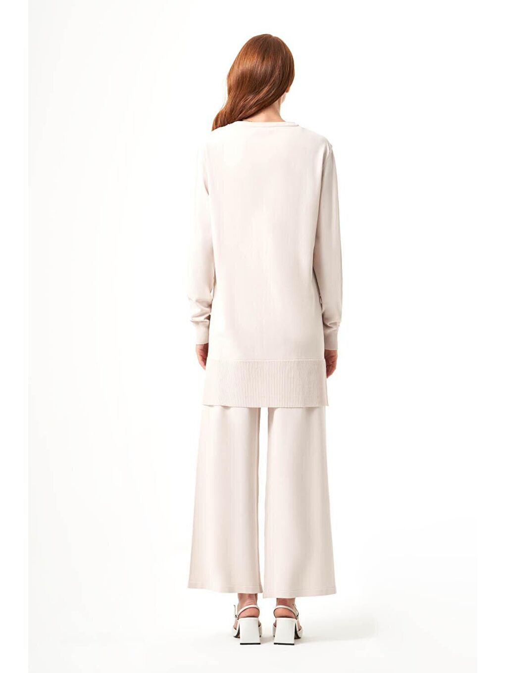 Bej Bsc Rayon Triko Taş Tunik-3