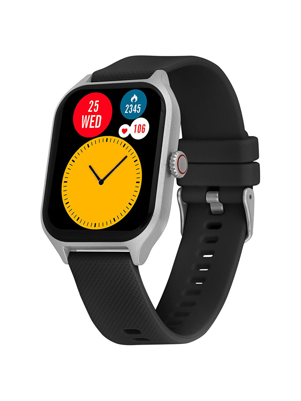 Siyah FT202301F2303 Akıllı Saat ve Yedek Kordon-1