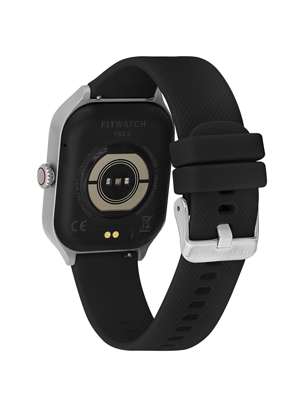 Siyah FT202301F2303 Akıllı Saat ve Yedek Kordon-2