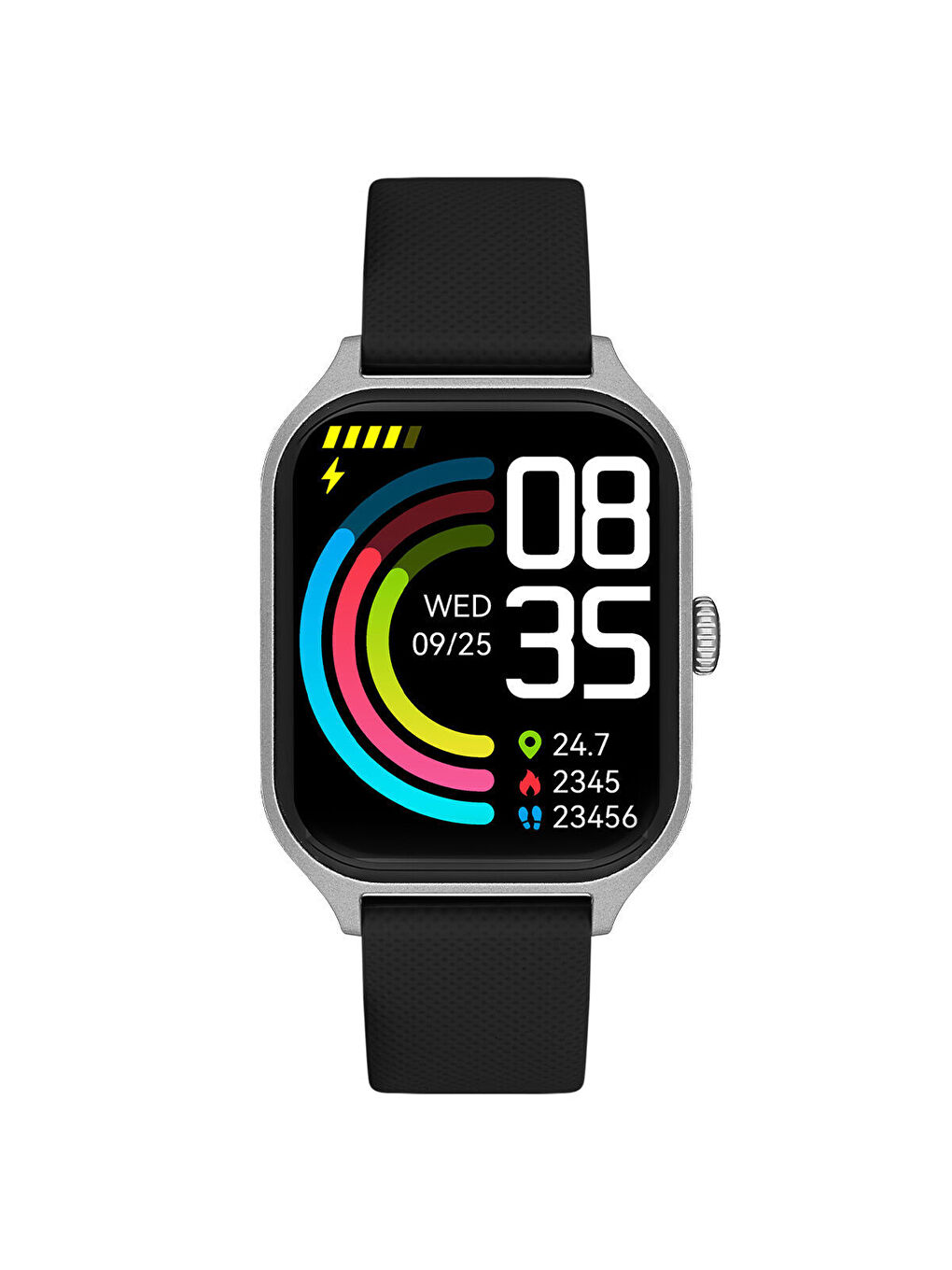 Siyah FT202301F2303 Akıllı Saat ve Yedek Kordon-5