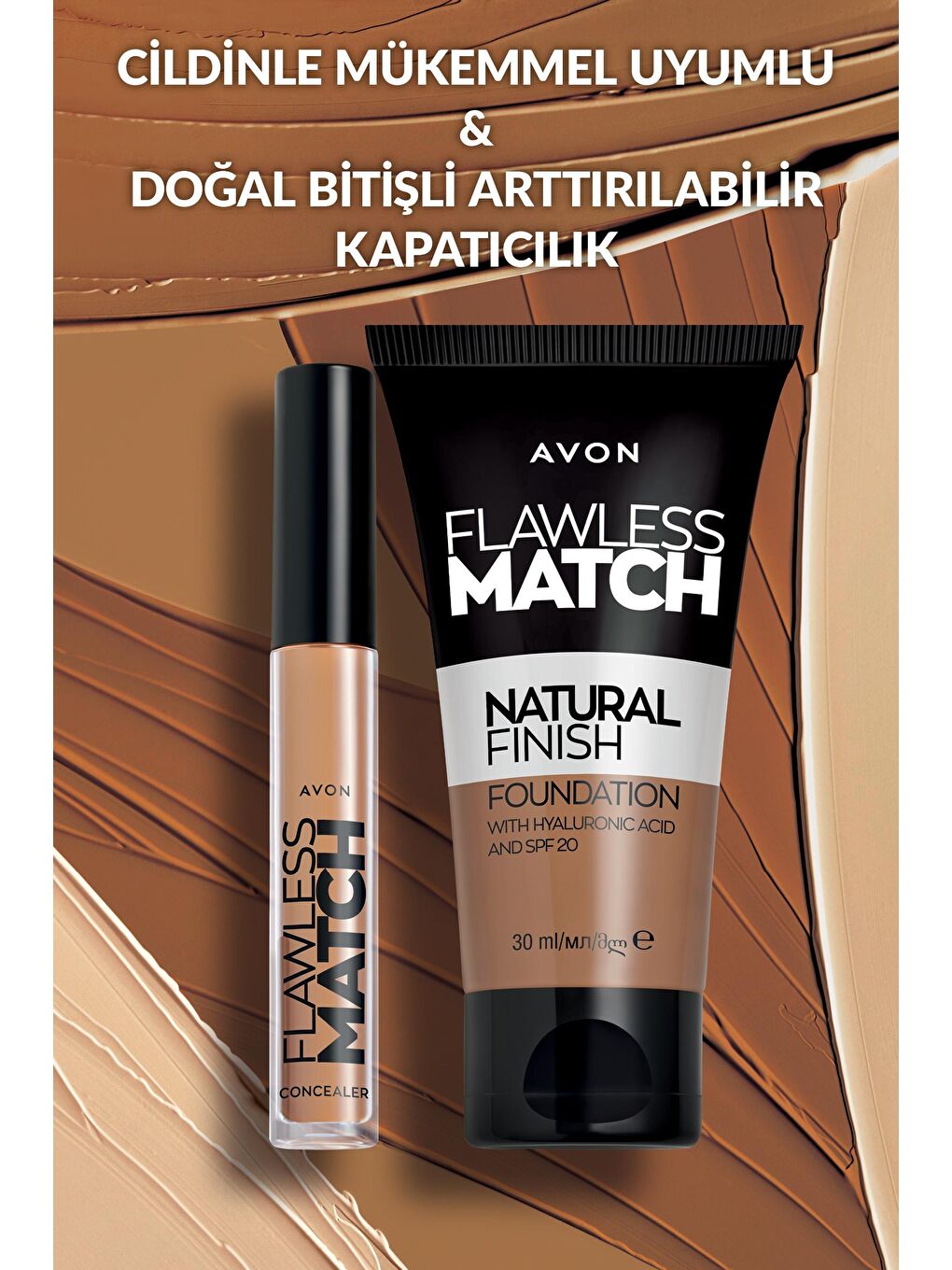 AVON Renksiz Flawless Match Likit Kapatıcı 32G - Golden Medium - 6