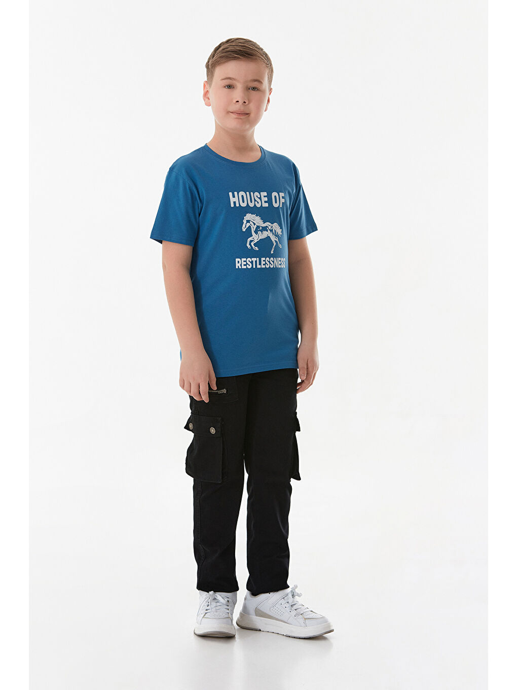 İndigo House Of Baskılı Erkek Çocuk Tişört-2