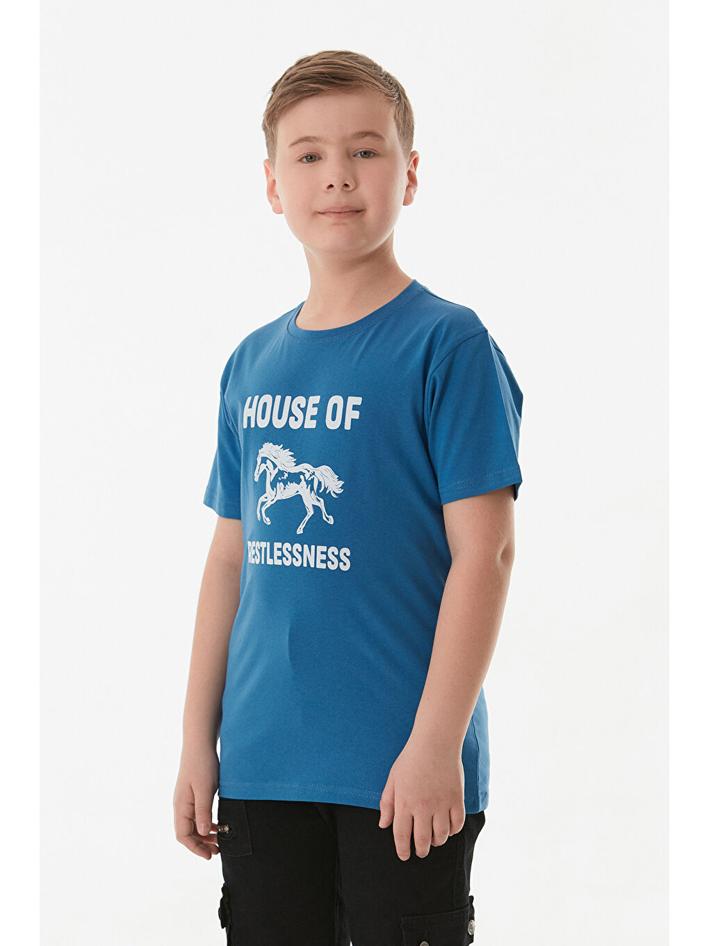 İndigo House Of Baskılı Erkek Çocuk Tişört-3