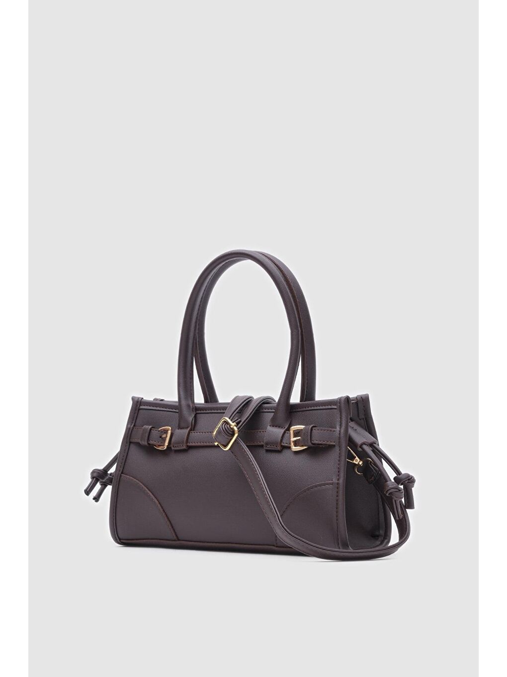 Kahverengi Maison Baget Çanta Acı Kahve-2