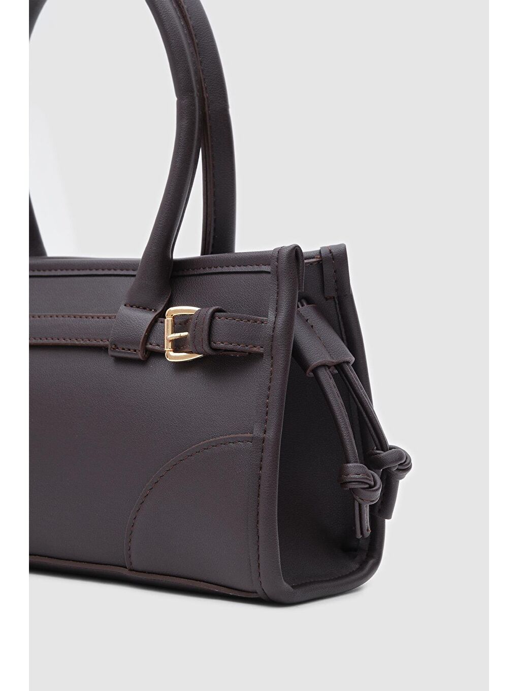 Kahverengi Maison Baget Çanta Acı Kahve-3