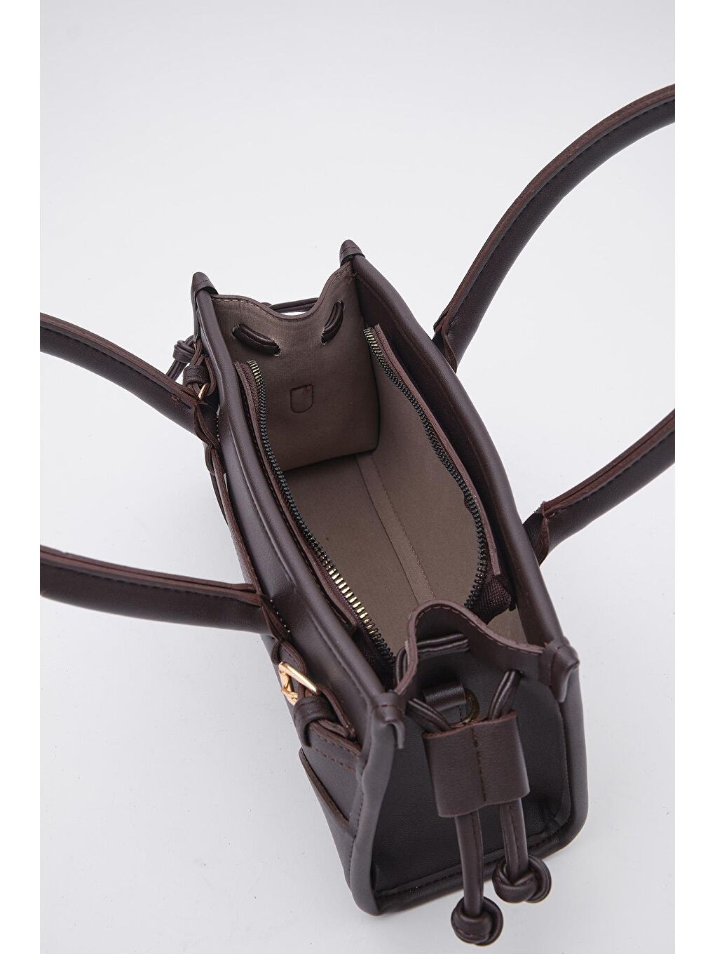 Kahverengi Maison Baget Çanta Acı Kahve-4