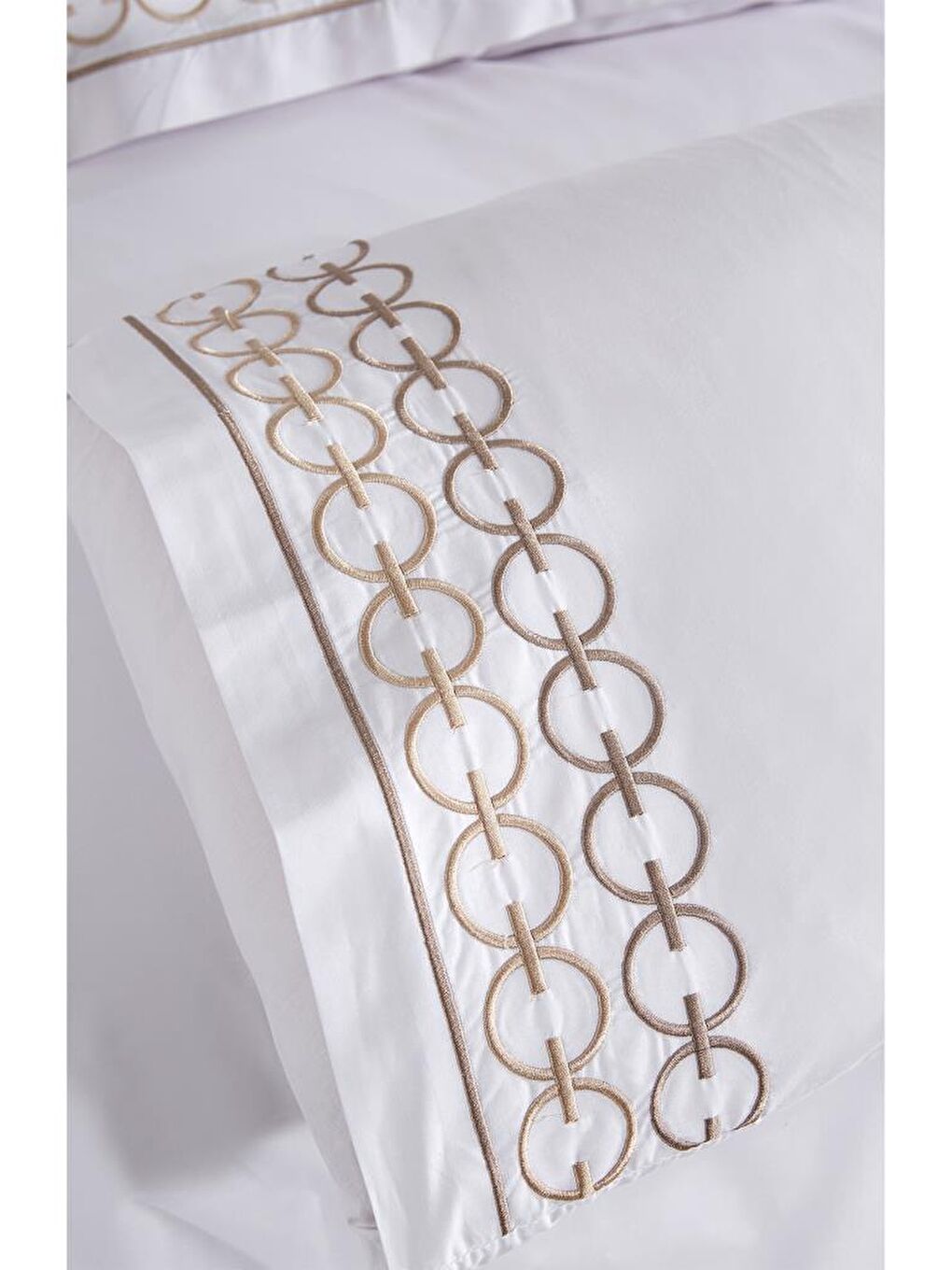 Ekru Vinda Nakışlı 6 Parça Nevresim Takımı Krem-5