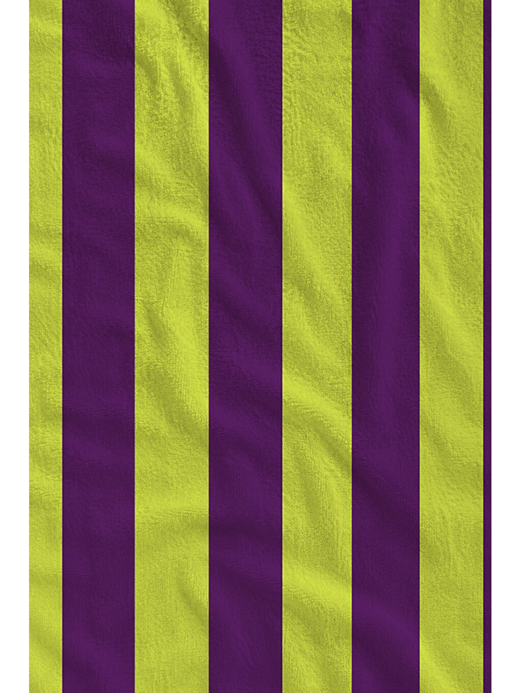 Modern Neon Yeşil Mor Dikey Çizgili Minimal Desenli 70x150 Plaj Havlusu - Pamuklu Banyo Havlusu-1