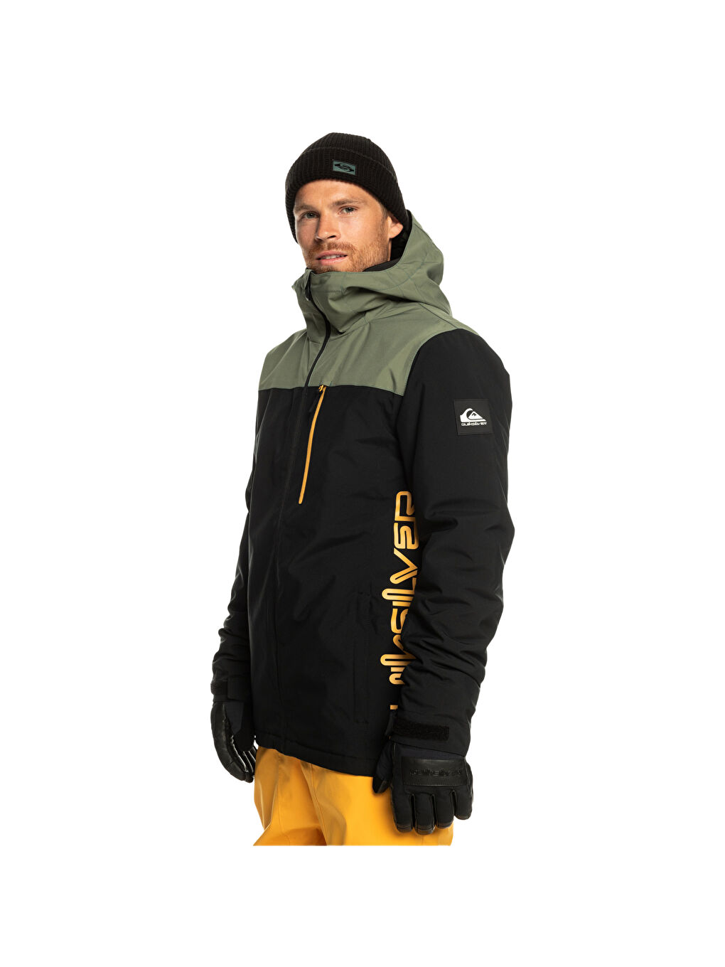 Morton Erkek Yeşil Snowboard Ceketi Kayak Montu-3