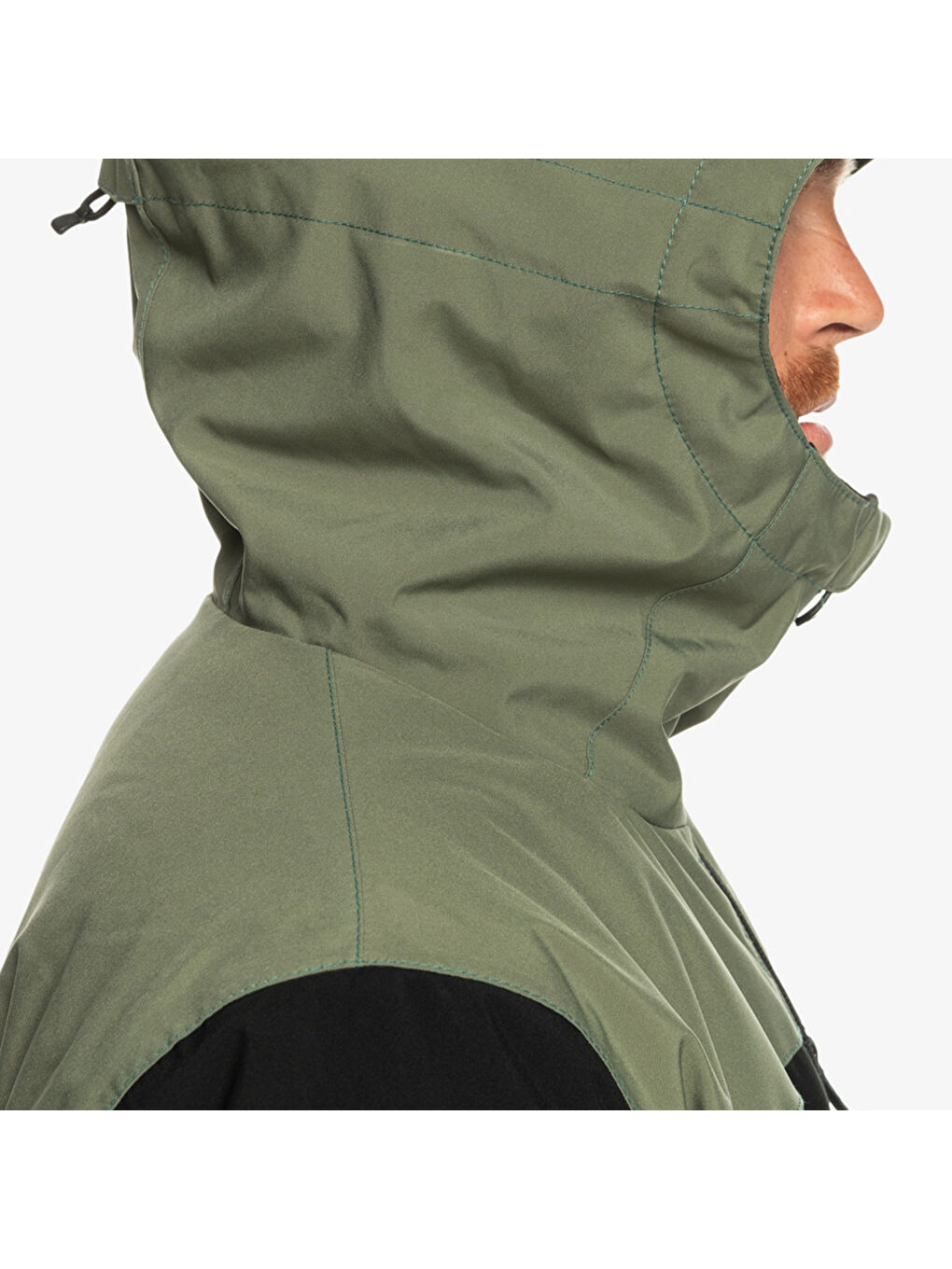 Morton Erkek Yeşil Snowboard Ceketi Kayak Montu-5