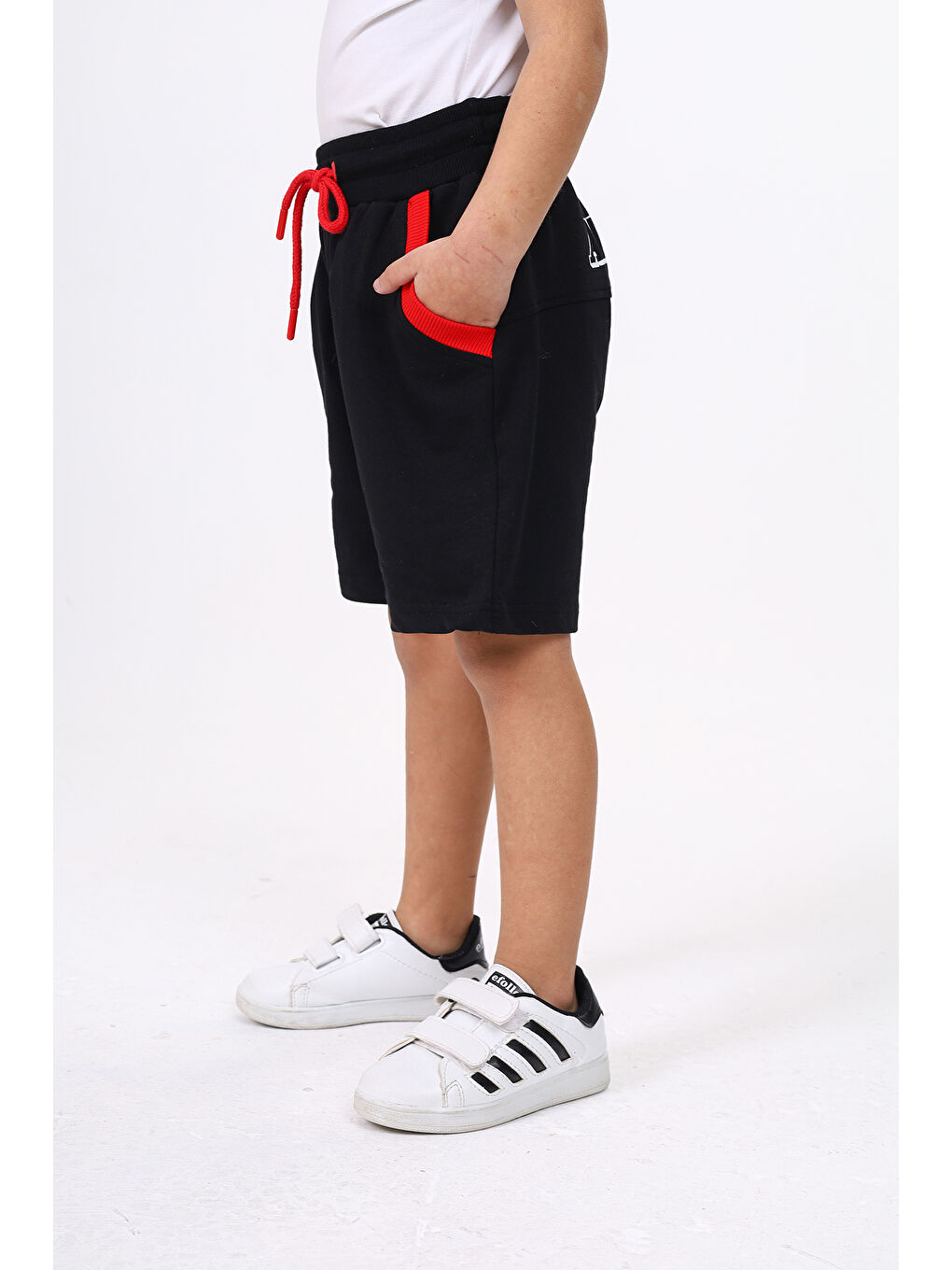 Siyah Erkek Çocuk Şort-1