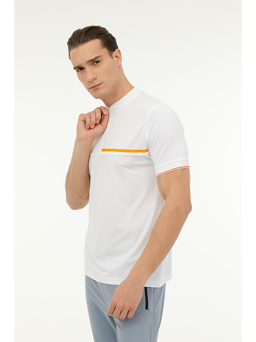 Ct1335 Ade Polo T-shırt 2 Beyaz Erkek Kısa Kol T-shirt-4
