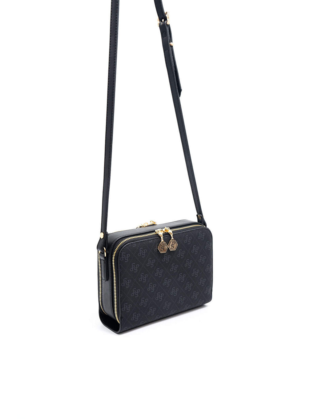 Siyah Kadın Çapraz Çanta 888-45886 SILVER POLO ÇAPRAZ BAYAN ÇANTASI M178 SİYAH-MAT SİYAH-3