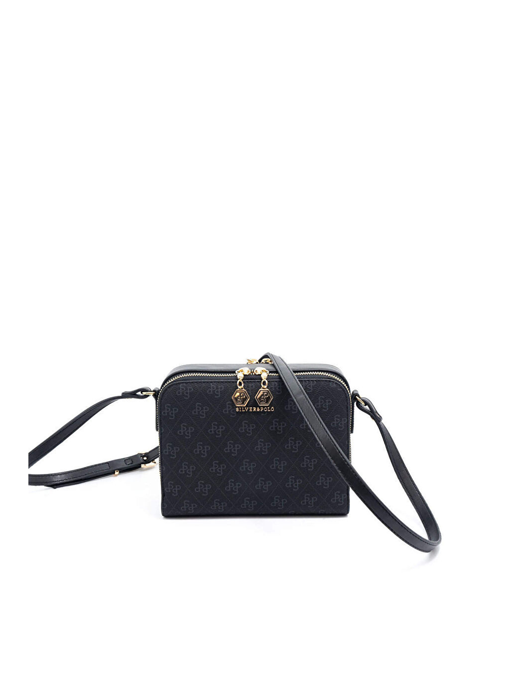 Siyah Kadın Çapraz Çanta 888-45886 SILVER POLO ÇAPRAZ BAYAN ÇANTASI M178 SİYAH-MAT SİYAH-4