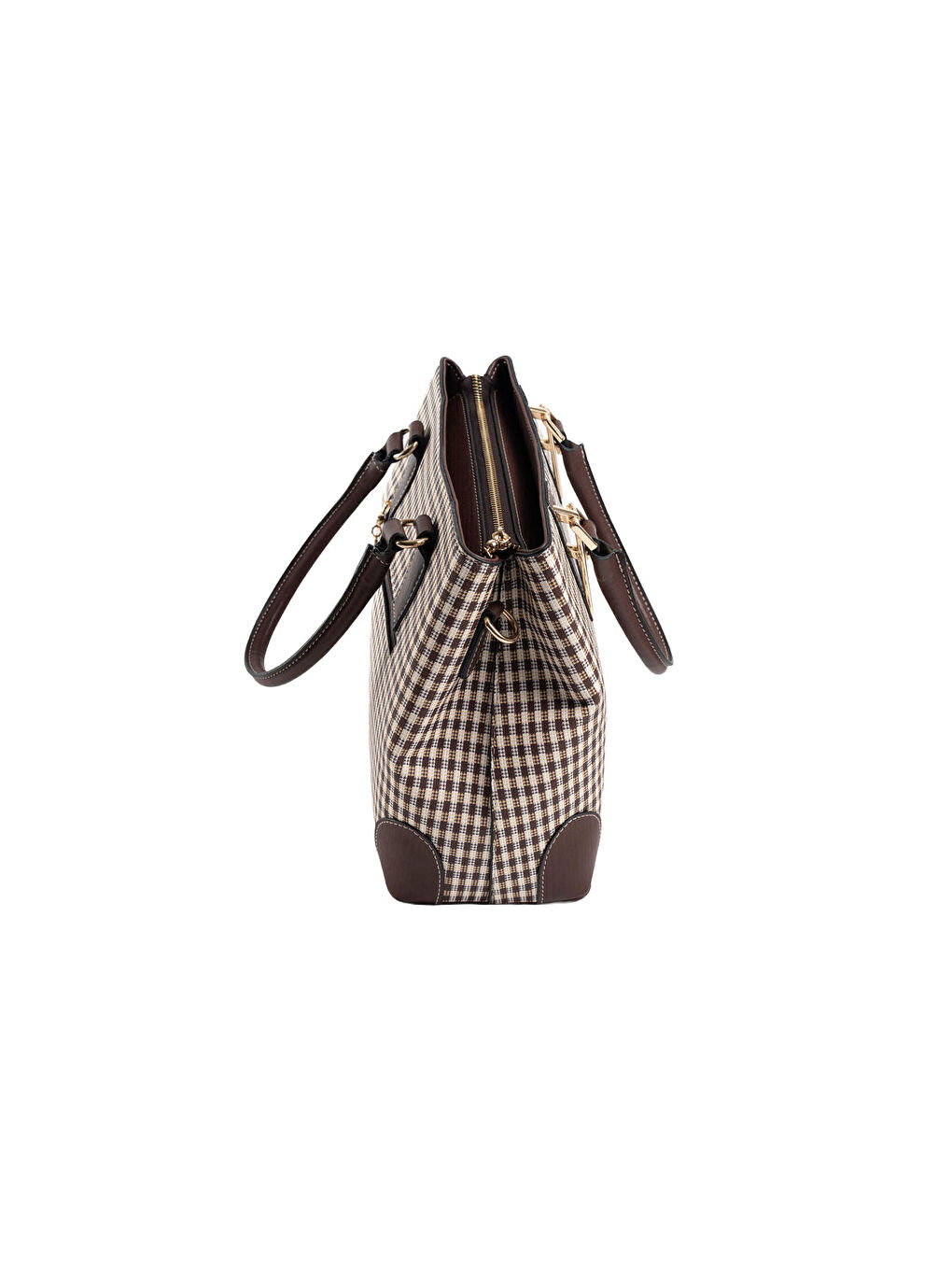 Kahverengi Kadın Omuz Çantası 667-47399 SILVER POLO BAYAN ÇANTASI M191 KAHVE SARI-MAT KAHVE-3