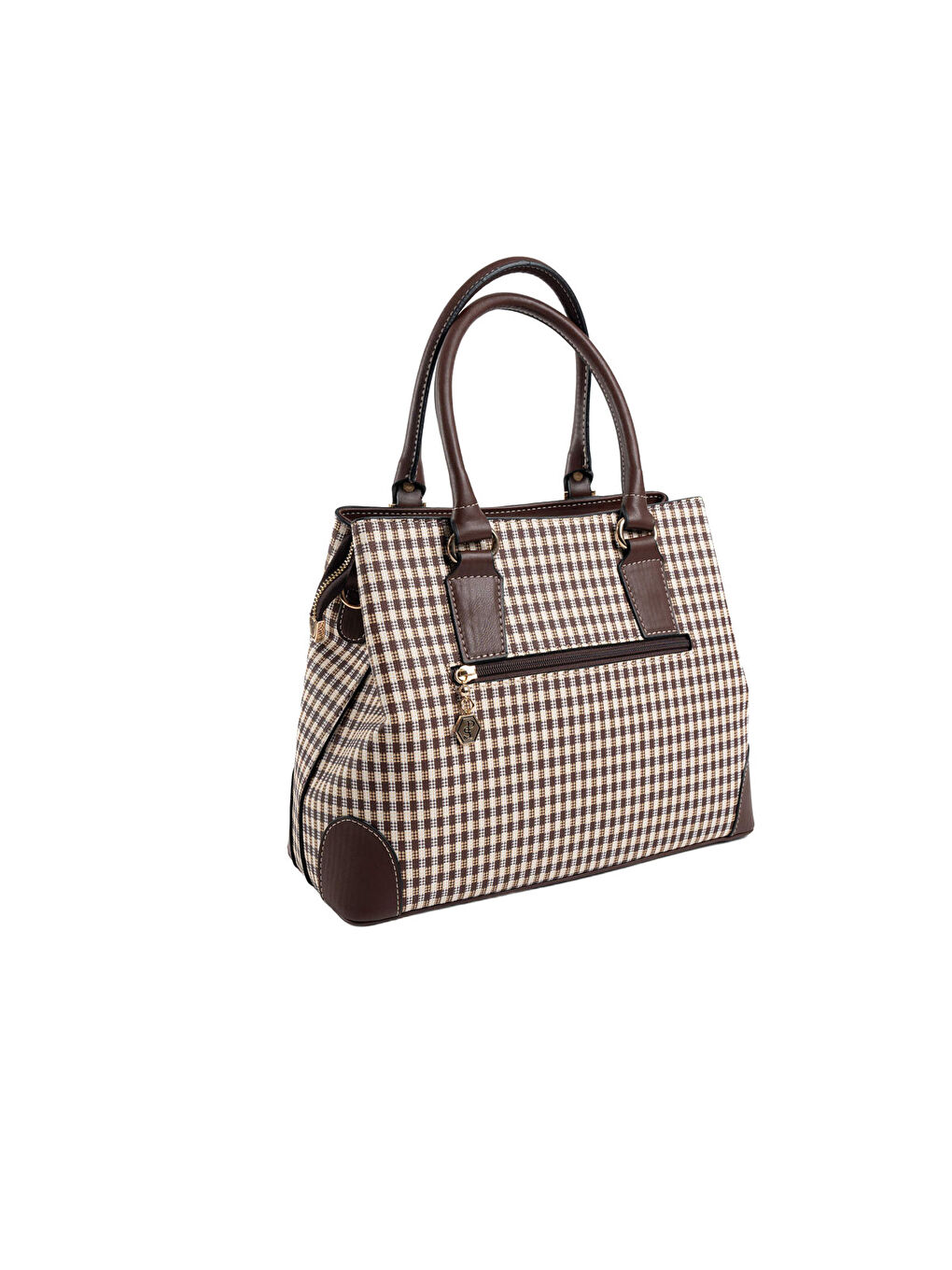 Kahverengi Kadın Omuz Çantası 667-47399 SILVER POLO BAYAN ÇANTASI M191 KAHVE SARI-MAT KAHVE-4