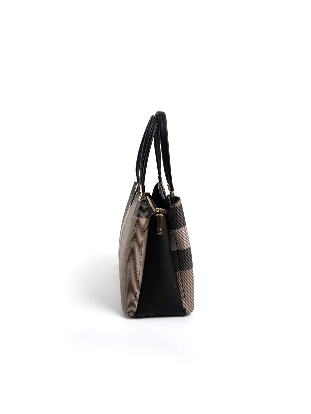 Kahverengi Kadın Omuz Çantası 1205-47377 SILVER POLO BAYAN ÇANTASI M80 KAHVE-MAT SİYAH-2