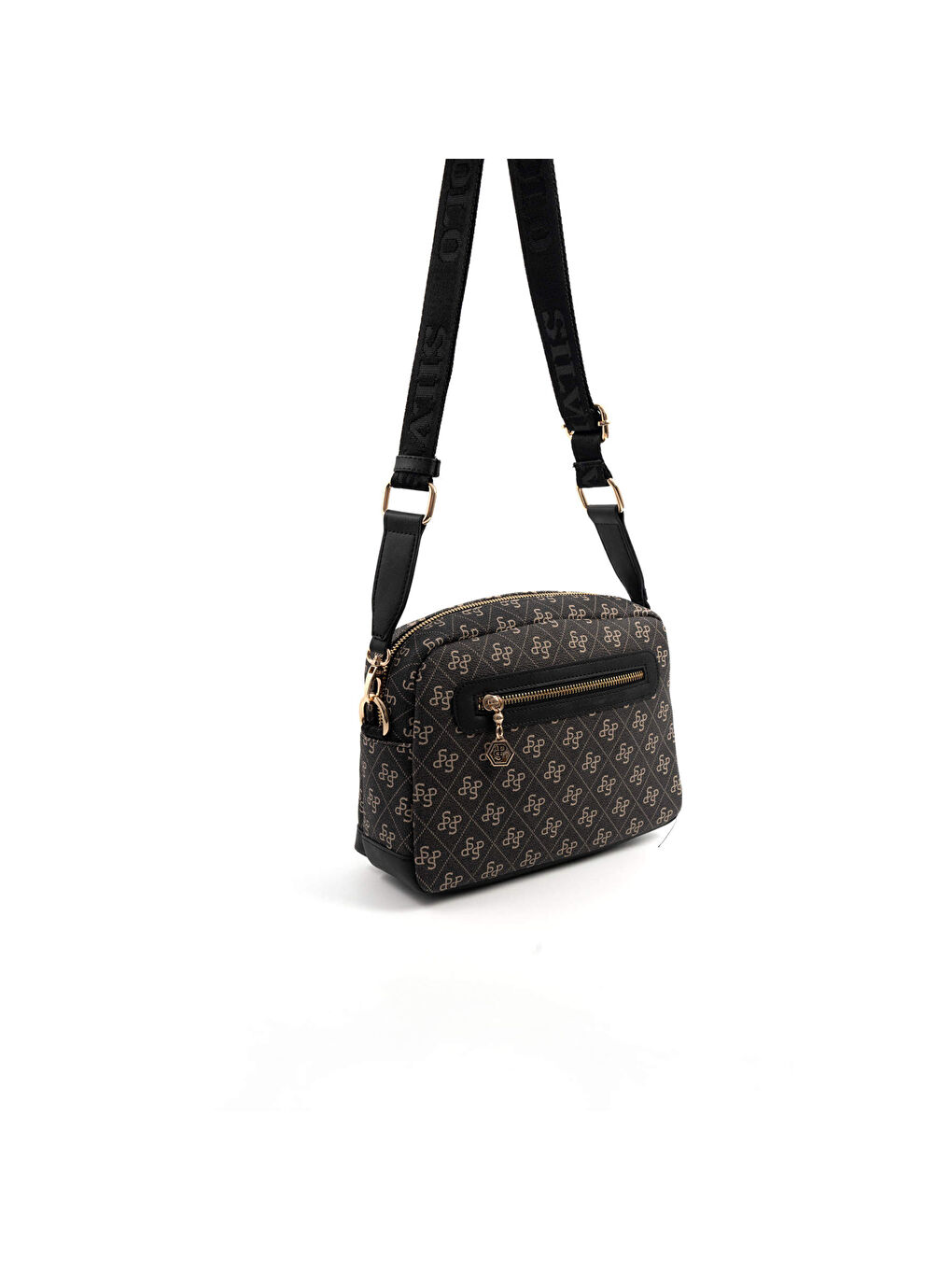 Gri Kadın Çapraz Çanta 1201-47241 SILVER POLO ÇAPRAZ BAYAN ÇANTASI M178 FÜME-MAT SİYAH-3