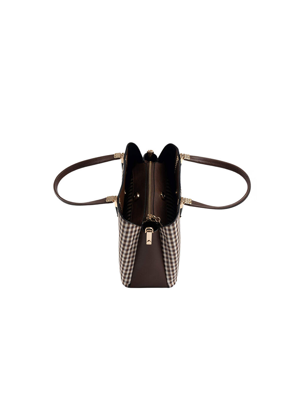 Kahverengi Kadın Omuz Çantası 1205-47383 SILVER POLO BAYAN ÇANTASI M191 KAHVE SARI-MAT KAHVE-5