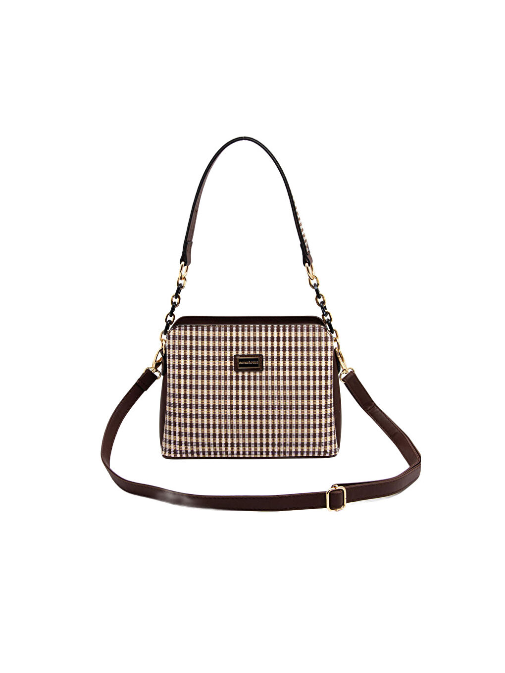 Kahverengi Kadın Çapraz Çanta 937-45615 SILVER POLO ÇAPRAZ BAYAN ÇANTASI M191 KAHVE SARI-MAT KAHVE-6