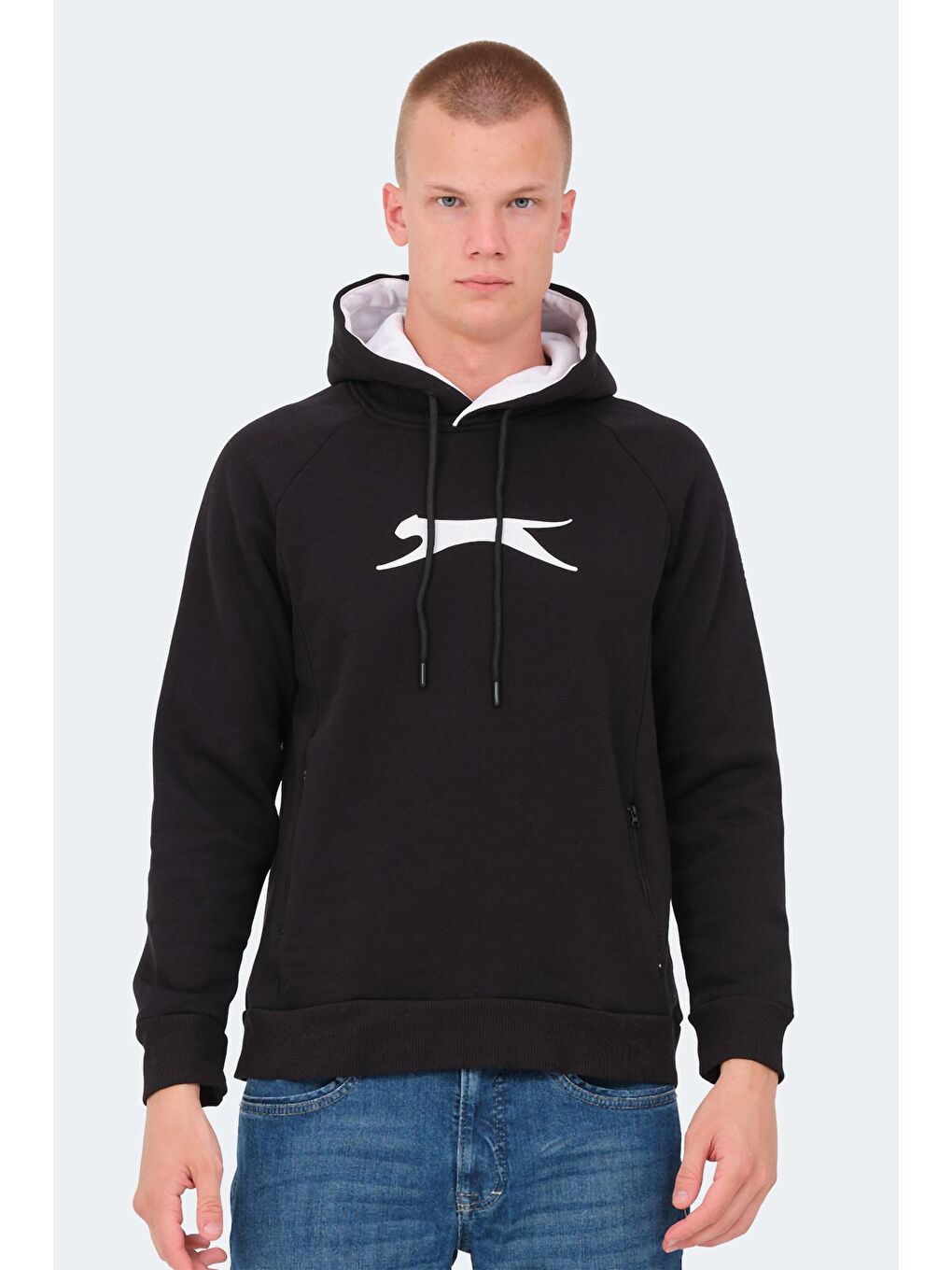 SLAZENGER Siyah KNIFE I Erkek Sweatshirt Siyah